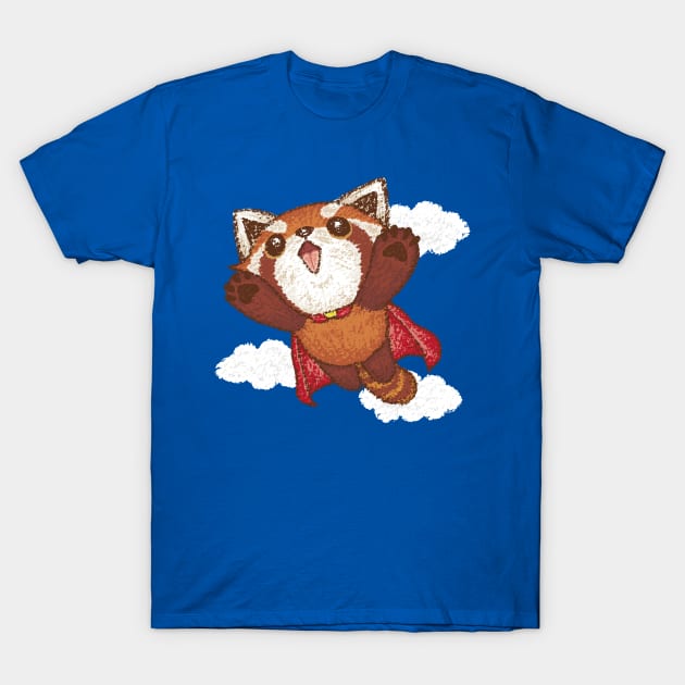 Red panda superhero T-Shirt by sanogawa